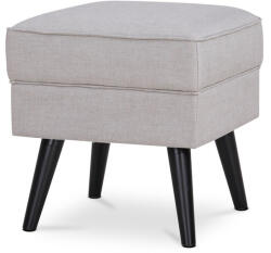  Lábtartó Zsámoly, világosszürke szövet kárpittal, bükkfa lábakkal (artAK-A1316-CRM2)