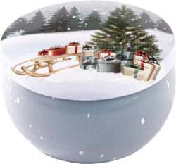 Tea lights Illatmécses karácsonyi fémdobozos 4 féle illattal és mintával véletlenszerűen 1db