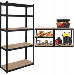 Rebel Tároló fém polc 2 az 1-ben5 garázs polc 180x90x40cm 750kg Rebel (RB-1251B)