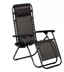  Kerti Napozóágy, összecsukható, Zero Gravity, 120kg teherbírás (5906076404399)