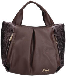 Karen 9512 barna virág rostbőr kézitáska