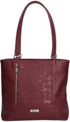 Karen 1610 bordó virágos rostbőr táska