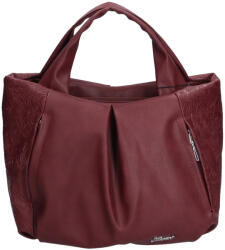 Karen 9512 bordó virág rostbőr kézitáska