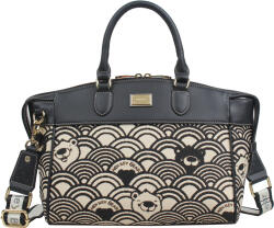  Henney Bear - Kézi- és Válltáska -H-1243-BLACK WHITE WAVE- (H-1243-BLACK WHITE W)