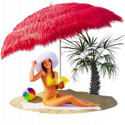 Hawaii strand esernyő, 150cm, rózsaszín, állítható, poliészter (5906076406072)