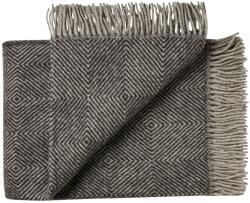 Vlnka Takaró birka gyapjúból gyémánt - fekete ágynemű méretek 140x240