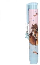 Miss Melody lovas radírstift - nyomógombos - világoskék (IMO-DP-13365VILAGOSKEK)