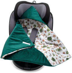 New Baby Bélelt babatakaró, pólya autós hordozóba New Baby green