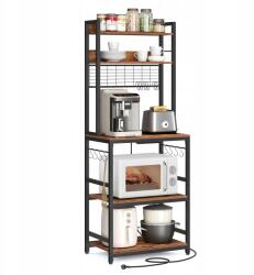SONGMICS Nyitott konyhai polc, 5 polc, 4 aljzat, 170cm (KKS037B01EU)