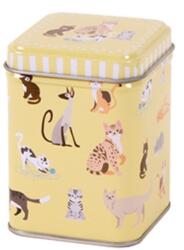 Fémdoboz - 6x6x8cm - Cats