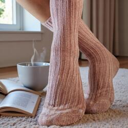 Ollike Női vastag pihe-puha zsenília zokni Púder 106199