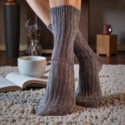 Ollike Női vastag pihe-puha zsenília zokni Sötét szürke 106200