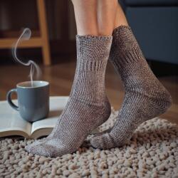 Ollike Női vastag pihe-puha zsenília zokni LAZA gumival keki 106218