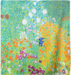 Shopika Esarfa patrata cu o singura fata imprimata cu model inspirat dupa Camp cu maci de Claude Monet Marime unica