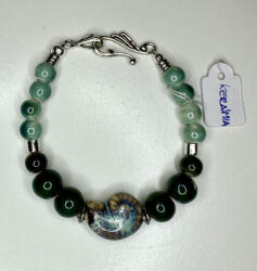  Óceán Szíve kerámia karkötő (JJK129)