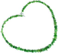  Nefrit jade splitter szemcse nyaklánc