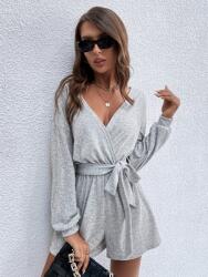 Shein Melegítő Overál, szürke, Size S, 100% poliészter