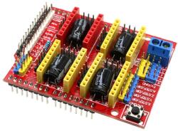 3 tengelyes léptetőmotor meghajtó panel, Arduino Uno-hoz CNC Shield V3 - A4988 kompatibilis
