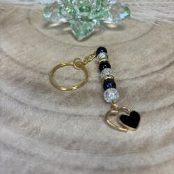  Blue sand ásvány Szív Kulcstartó