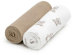 T-TOMI Bio muszlin textilpelenka 2db-os Teddy