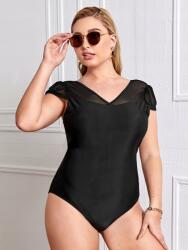Shein Fürdőruha, Size XL, fekete monokini, 82% poliészter, 18% spandex
