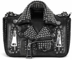 Devil Fashion poșetă (geantă) DEVIL FASHION - Spungen Punk Leather Black Rivets - AS116