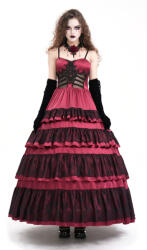 Devil Fashion Rochie femei DEVIL FASHION - Red Gothic Sexy Retro - SKT22402