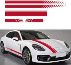  Set 5 stickere autoadezive Tuning, model "Racing Stripes V1", dimensiune 190 cm, culoare Rosie FAVLine Selection (TUNING-11)