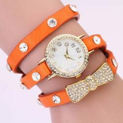 QUARTZ Ceas de dama cu fundita - orange Ceas