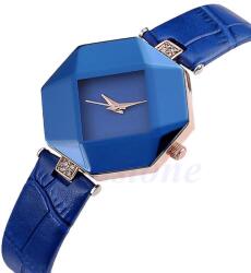 QUARTZ Ceas dama cu cristale si geam fatetat - bleumarine Ceas