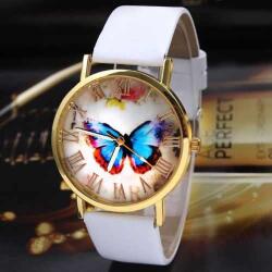 QUARTZ Ceas dama Butterfly Feery - alb Ceas