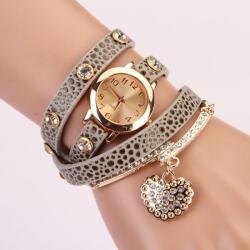 QUARTZ Ceas dama Crystal Heart - Grey Ceas