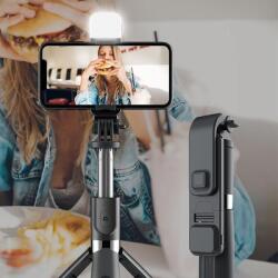  Set 3in1, Selfie Stick cu Lampa LED si Trepied, conectare Bluetooth, alimentare USB FAVLine Selection (KX5688)