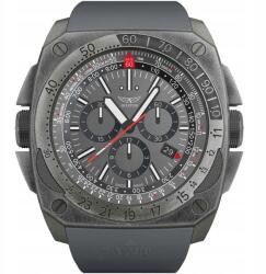 Aviator Férfi karóra, kvarc, zafír üveg, acél tok, műanyag szíj, kronográf, szürke (M.2.30.7.221.6)