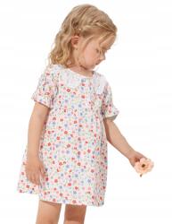 Shein Virágmintás Lány Ruha, pamut, Size 90cm