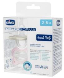 Chicco Suzeta anatomica PhysioForma Dual Soft Roz 2-6 luni, 2 bucati, Chicco