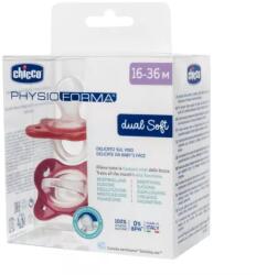 Chicco Suzeta anatomica PhysioForma Dual Soft Roz 16-36 luni, 2 bucati, Chicco