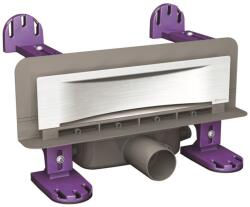 KESSEL Rigola dus Kessel Scada incastrata in perete cu LED RGB, capac inox (wave) (48003.43m)