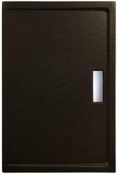 Belform Cadita dus dreptunghiulara acril aspect piatra Belform Celesta Slim 120x80 cm, negru (27CD3011)