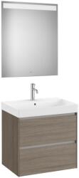 Roca Set mobilier baie (masca 65 cm, lavoar si oglinda cu iluminare LED) Roca Ona maro (dark elm) (A851705511)