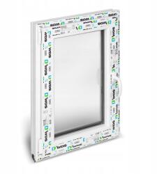  PVC ablak, 565×1135, 2 szélvédő, fehér, légmentesen záródó (WDS 6S)