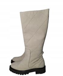 Anna Field női bőr csizma, bézs, 40- méret (PW8NY-CY-ZR)