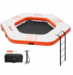  Felfújható lebegő tutaj sziget, medence, strandok, kerek, 2, 59m (Nadmuchiwana wodna pływająca platforma)