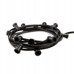  Kerti izzós girland 30m 30 foglalat fekete Fényfüzér (GL30X30CZ)