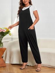 Shein Overál, vállpántos, nyitott hátrész, Size 2XL, 95% poliészter