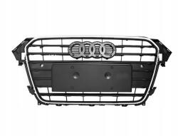 AutoDor Audi A4 B8 11- Grillrács, ezüst, króm, elülső lámpatest