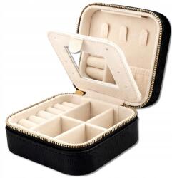 EdiBazzar Ékszerdoboz, ékszertartó, szervező doboz tükörrel, ékszer tároló tok (Szkatułka pudełko na biżuterię organizer)