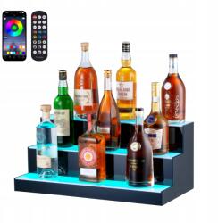 Vevor LED Palacktartó Polc, 60cm, RGB, távirányító (Vevor)