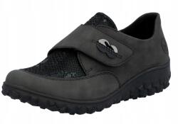 RIEKER 59552-45 méret37 szürke kényelmes tépőzáras női félcipő H (59552-45)