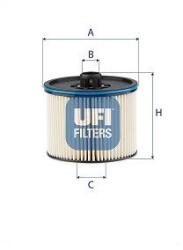 UFI filtru combustibil UFI 26.195. 00 (26.195.00) - automobilus